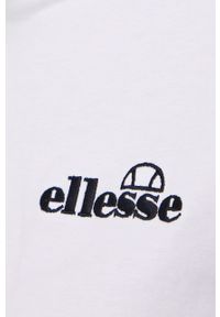 Ellesse t-shirt bawełniany kolor biały SGM14626-WHITE. Kolor: biały. Materiał: bawełna. Wzór: aplikacja #2