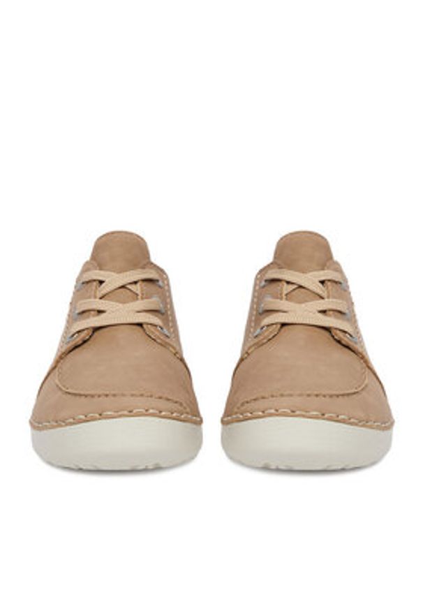 Rieker Półbuty 52545-62 Beżowy. Kolor: beżowy. Materiał: materiał