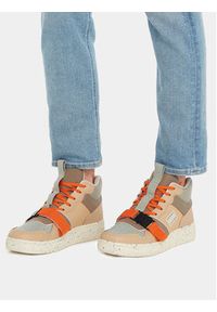 Tommy Jeans Sneakersy Tjm Basket Leather Buckle Mid EM0EM01288 Beżowy. Kolor: beżowy #5