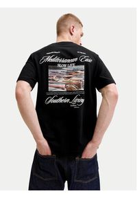 Jack & Jones T-Shirt Cassis 12295050 Czarny Regular Fit. Kolor: czarny. Materiał: bawełna #7