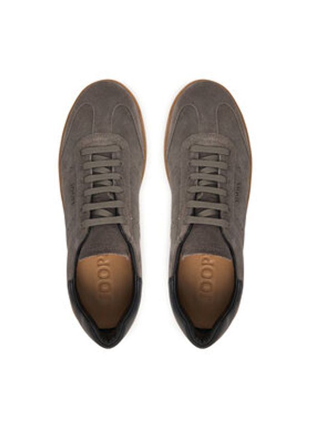 JOOP! Sneakersy Velluto Misto Ike 4140008232-802 Brązowy. Kolor: brązowy. Materiał: skóra, welur