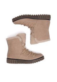 Rieker Trzewiki Y3408-20 Beżowy. Kolor: beżowy. Materiał: materiał #7