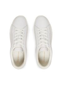 TOMMY HILFIGER - Tommy Hilfiger Sneakersy Essential Court FW0FW08320 Biały. Kolor: biały. Materiał: skóra #5