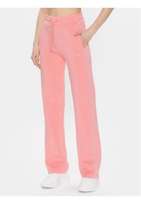 Guess Spodnie dresowe Brenda V3RB21 K7UW2 Różowy Regular Fit. Kolor: różowy. Materiał: wiskoza, dresówka