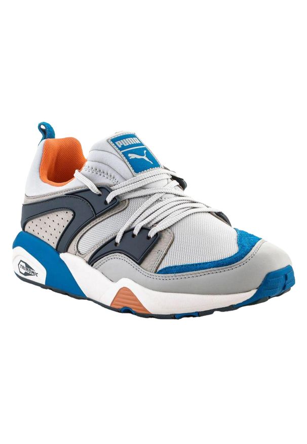 Puma - Męskie Buty Treningowe Blaze Of Glory. Kolor: szary, niebieski, wielokolorowy. Sport: turystyka piesza