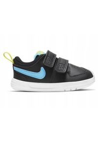 Nike - Buty na co dzień dziecięce NIKE PICO na rzepy skóra. Okazja: na co dzień. Zapięcie: rzepy. Kolor: czarny. Materiał: skóra #1