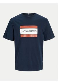Jack & Jones - Jack&Jones T-Shirt Fredeiksberg 12262492 Granatowy Regular Fit. Kolor: niebieski. Materiał: bawełna #3
