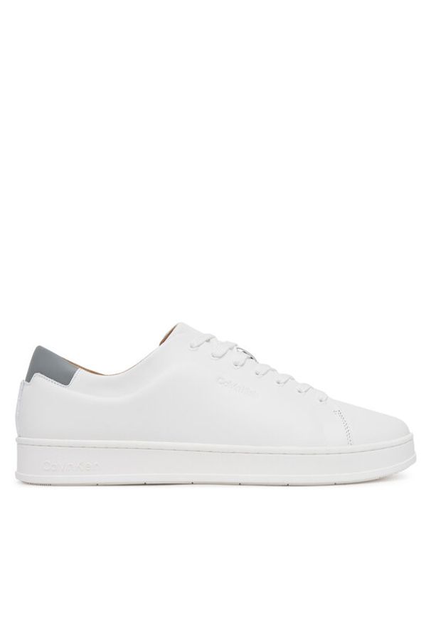Calvin Klein Sneakersy Pure Low Laceup Cupsole Hf Lth HM0HM01859 Biały. Kolor: biały. Materiał: skóra