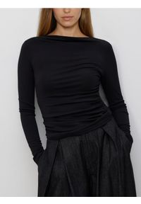 Reserved - Longsleeve z modalu - czarny. Kolor: czarny. Długość rękawa: długi rękaw