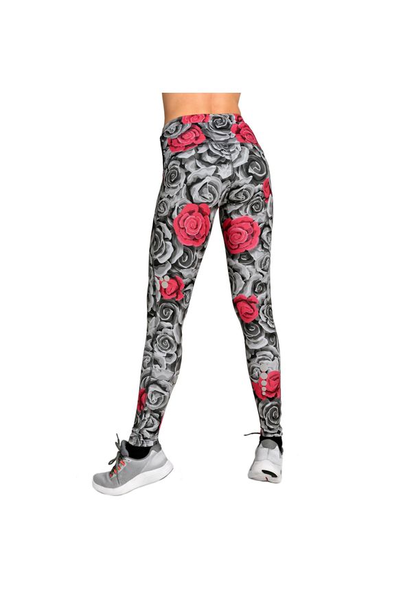 NESSI SPORTSWEAR - Legginsy ocieplane do biegania damskie Nessi Sportswear. Kolor: szary