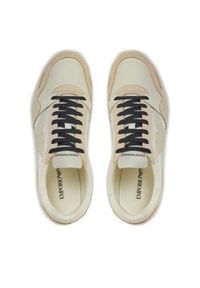 Emporio Armani Sneakersy X4X537 XN730 01427 Beżowy. Kolor: beżowy #8