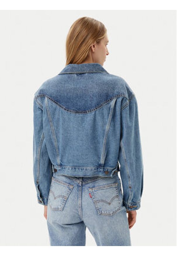 Levi's® Kurtka jeansowa 90's 001WO-0000 Niebieski Relaxed Fit. Kolor: niebieski. Materiał: bawełna