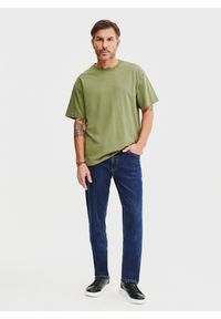 Pako Lorente - PAKO LORENTE – Zielony t-shirt oversize. Okazja: na co dzień. Kolor: zielony, oliwkowy. Materiał: bawełna. Styl: casual #5