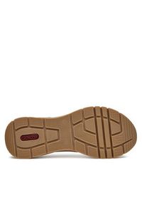Rieker Sneakersy M6607-60 Beżowy. Kolor: beżowy. Materiał: skóra