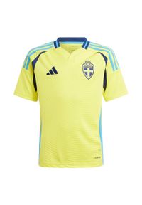 Adidas - Koszulka Sweden 24 Home. Kolor: żółty. Materiał: materiał #1