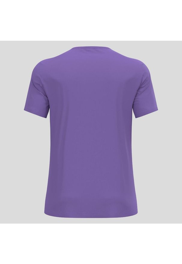 Koszulka z krótkim rękawem trekkingowa męska Odlo T-shirt F-DRY. Kolor: fioletowy. Długość rękawa: krótki rękaw. Długość: krótkie