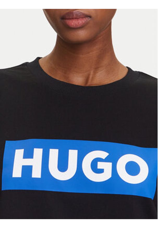 Hugo - HUGO Bluza Classic 50522425 Czarny Relaxed Fit. Kolor: czarny. Materiał: bawełna