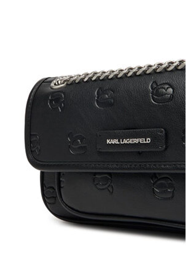 Karl Lagerfeld - KARL LAGERFELD Torebka A3W30109 Czarny. Kolor: czarny. Materiał: skórzane