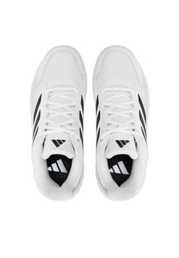 Adidas - adidas Buty do tenisa CourtJam Control 3 Tennis IF7888 Biały. Kolor: biały. Materiał: materiał, mesh. Sport: tenis