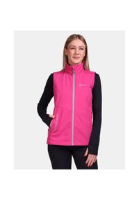 Damska kamizelka softshellowa Kilpi SOIL-W. Kolor: różowy. Materiał: softshell