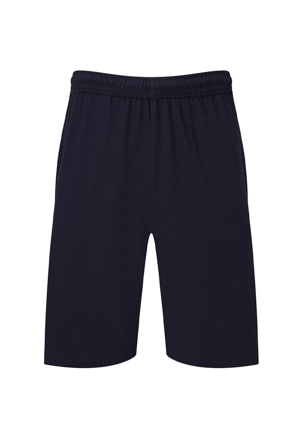 FRUIT OF THE LOOM - Spodenki Jersey Dla Dorosłych Unisex. Kolor: niebieski. Materiał: jersey
