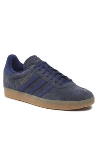 Adidas - Buty adidas Gazelle GY7369 Legink/Dkblue/Gum4. Kolor: niebieski. Materiał: skóra