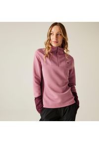 DARE 2B - Damska elastyczna warstwa środkowa z zamkiem błyskawicznym. Kolor: fioletowy. Materiał: poliester. Sezon: zima. Sport: narciarstwo #1