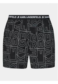 Karl Lagerfeld - KARL LAGERFELD Komplet 3 par bokserek Aop Woven Boxer Short (X3) 235M2108 Czarny. Kolor: czarny. Materiał: bawełna #6