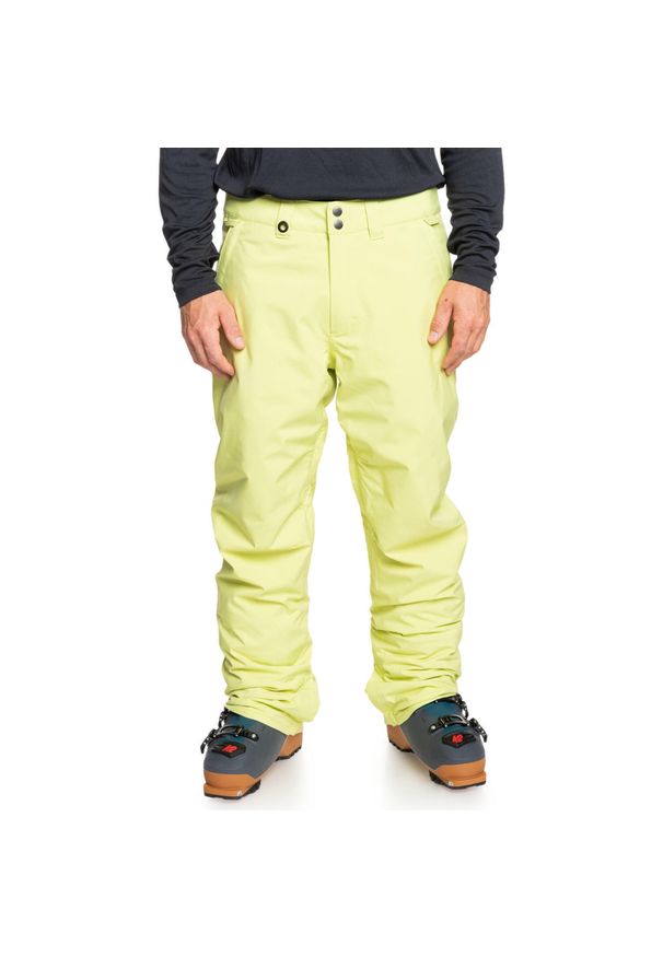 Quiksilver - Spodnie śnieżne dla Mężczyzn ESTATE. Kolor: zielony. Materiał: poliester. Sezon: zima. Sport: narciarstwo