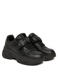 Guess Sneakersy FLFHNN ELE12 Czarny. Kolor: czarny. Materiał: skóra