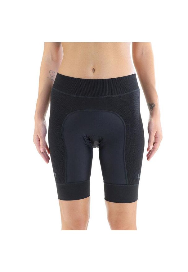 Spodenki rowerowe damskie UYN Ridemiles BIB-Pants. Kolor: czarny