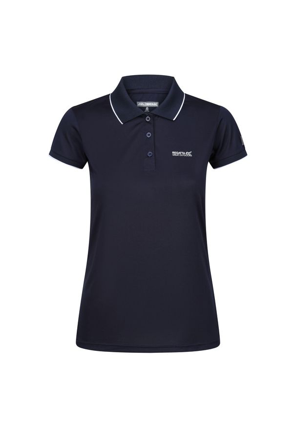 Regatta - Damska Koszulka Polo Remex II. Typ kołnierza: polo. Kolor: szary, fioletowy, niebieski, wielokolorowy. Styl: sportowy