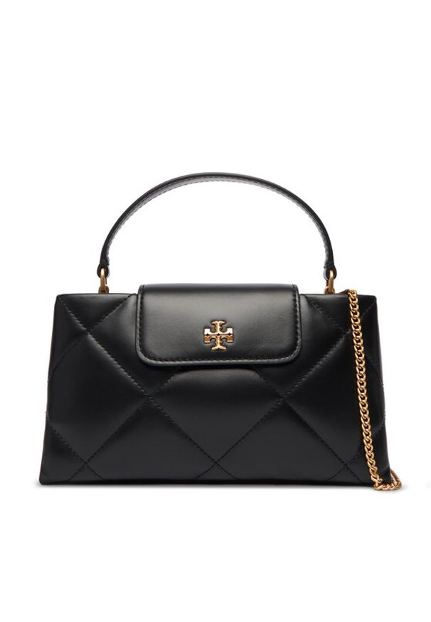 Tory Burch Torebka Kira Diamond Quilt East-West Top Handle 174999 Czarny. Kolor: czarny. Materiał: skórzane
