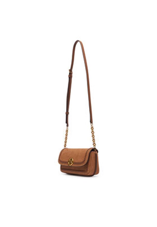 MICHAEL Michael Kors Torebka Nolita 32T6AY5C5Y Brązowy. Kolor: brązowy. Materiał: skórzane