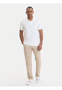 TOMMY HILFIGER - Tommy Hilfiger Chinosy Denton Essential MW0MW40262 Beżowy Straight Fit. Kolor: beżowy. Materiał: bawełna #4