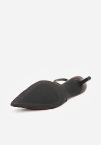 Born2be - Brązowe Sandały na Szpilce z Haftowanym Wzorem Iphiserris. Zapięcie: sprzączka. Kolor: brązowy. Materiał: jeans. Wzór: haft. Obcas: na szpilce. Styl: klasyczny #7