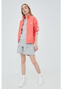 adidas Originals bluza Adicolor HF7461 damska kolor różowy gładka. Okazja: na co dzień. Kolor: różowy. Materiał: materiał. Wzór: gładki. Styl: casual