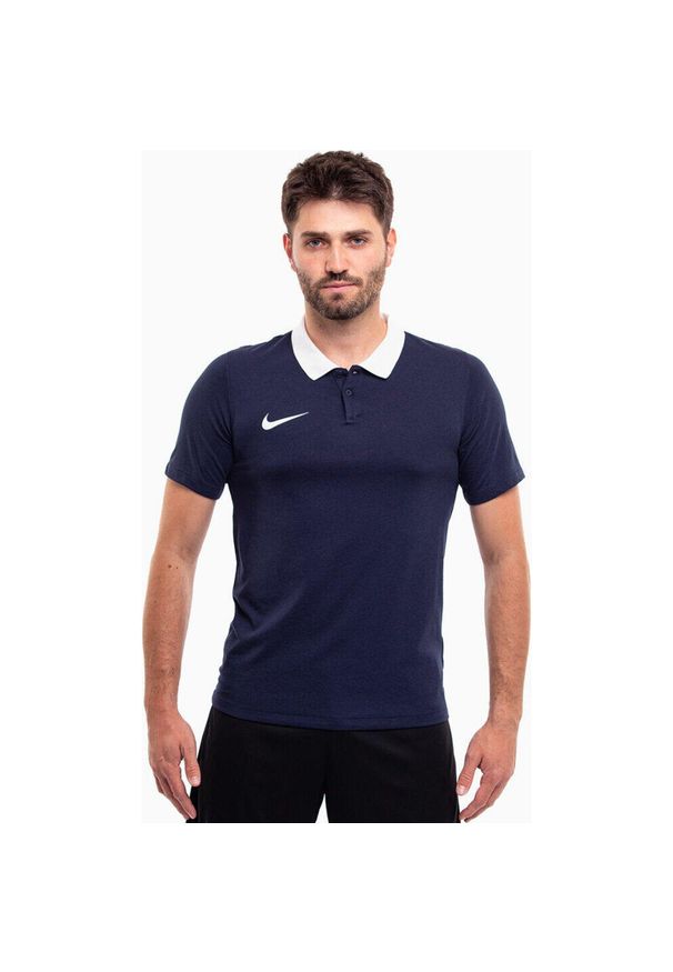 Koszulka sportowa męska Nike Dri-FIT Park 20 Polo. Typ kołnierza: polo. Kolor: niebieski. Technologia: Dri-Fit (Nike)