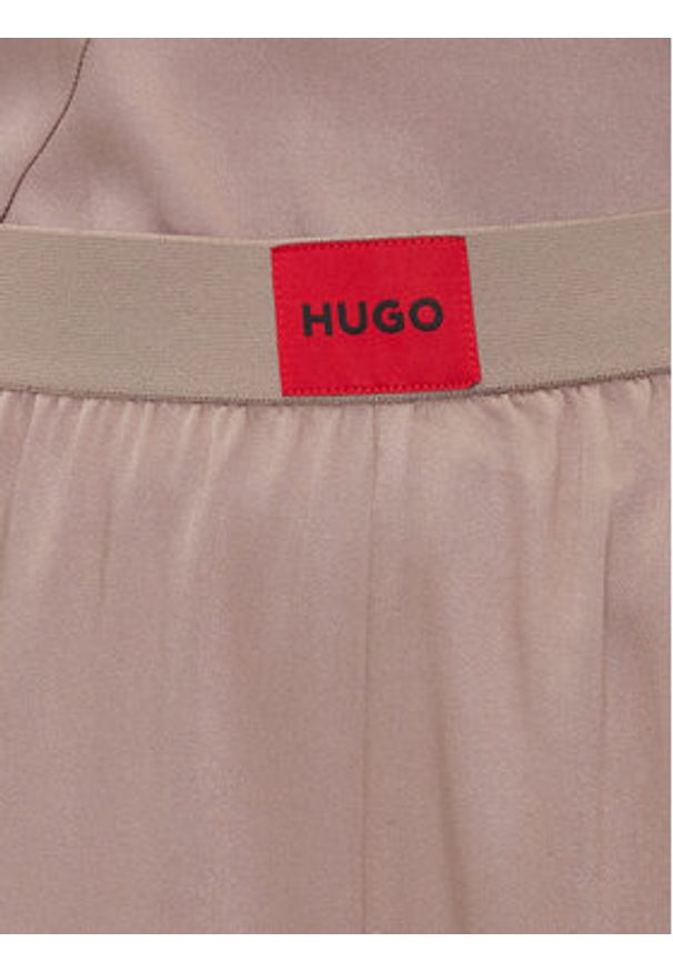 Hugo - HUGO Szorty piżamowe Red Label Lace_Short 50531629 Brązowy Relaxed Fit. Kolor: brązowy. Materiał: wiskoza