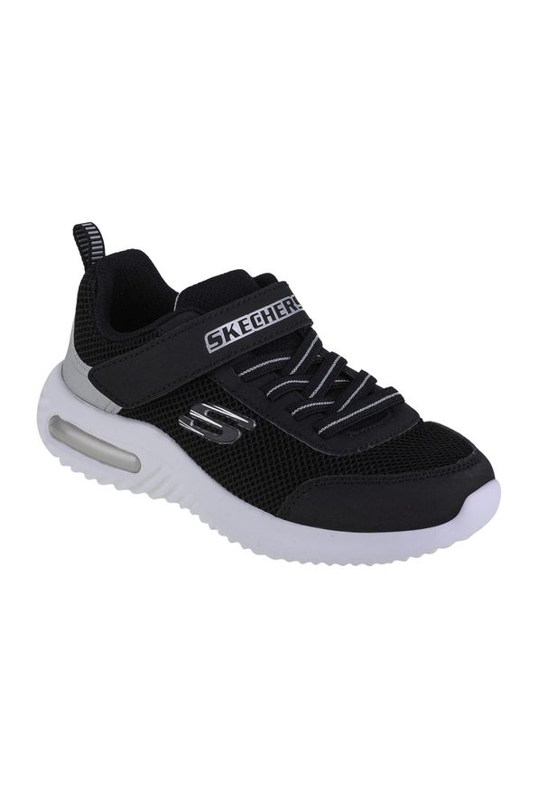skechers - Buty sportowe Sneakersy chłopięce, Skechers Bounder-Tech. Kolor: czarny. Sport: turystyka piesza