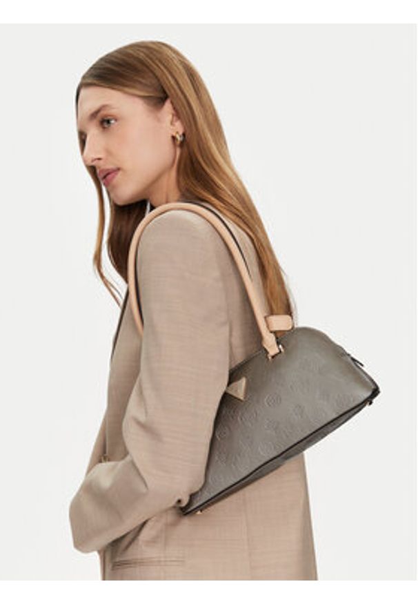 Guess Torebka HWTV94 96080 Srebrny. Kolor: srebrny. Materiał: skórzane