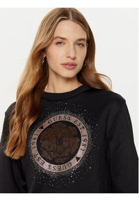 Guess Bluza W5RQ05 K7EX1 Czarny Regular Fit. Kolor: czarny. Materiał: bawełna, syntetyk #4
