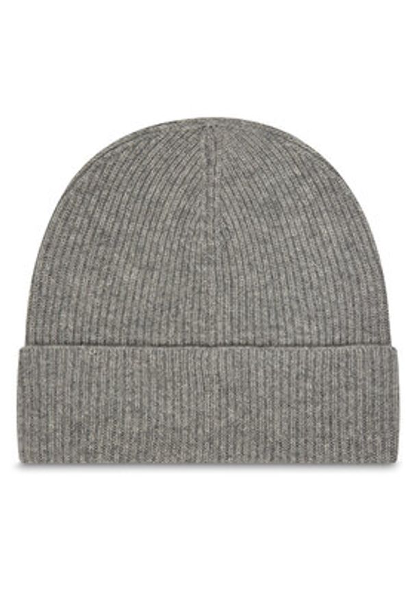 Calvin Klein Czapka Emblem LV04D8013G Szary. Kolor: szary. Materiał: kaszmir, materiał