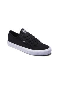 DC Shoes - Buty dla Mężczyzn MANUAL Czarny. Kolor: szary. Materiał: bawełna, guma, tkanina. Szerokość cholewki: normalna. Wzór: jodełka #1