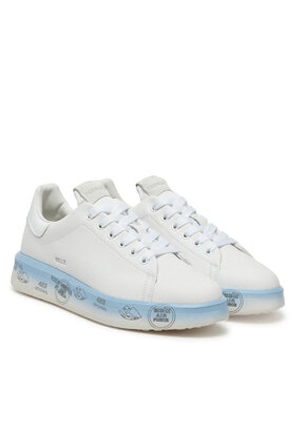 Premiata Sneakersy Belle Var 7449 Biały. Kolor: biały. Materiał: skóra
