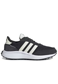 Adidas - Buty adidas Run 70S GW5609 - czarne. Kolor: czarny. Materiał: zamsz, guma. Szerokość cholewki: normalna. Sport: bieganie