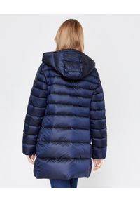 Hetrego - HETREGO - Granatowy płaszcz puchowy Doroty. Kolor: niebieski. Materiał: puch. Długość: długie. Sezon: zima #3