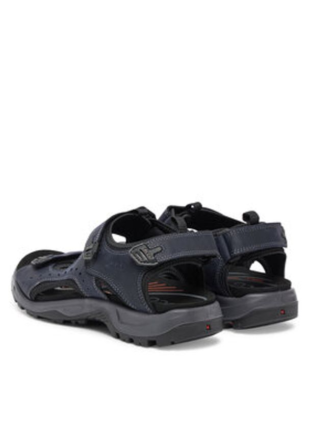 ecco - ECCO Sandały Offroad 82204412038 Granatowy. Kolor: niebieski. Materiał: skóra, nubuk