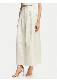 Marella Komplet top i spódnica Bazar 2615201012 Écru Regular Fit. Kolor: kremowy. Materiał: syntetyk #1