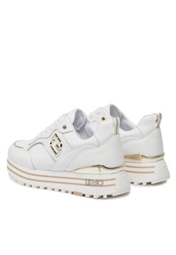Liu Jo Sneakersy Maxi Wonder 73 BA4059 P0102 Biały. Kolor: biały. Materiał: skóra